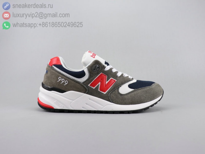NEW BALANCE ML999 GREY RED LEATHER UNISEX RUNNING SHOES